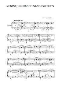Venise, romance sans paroles -